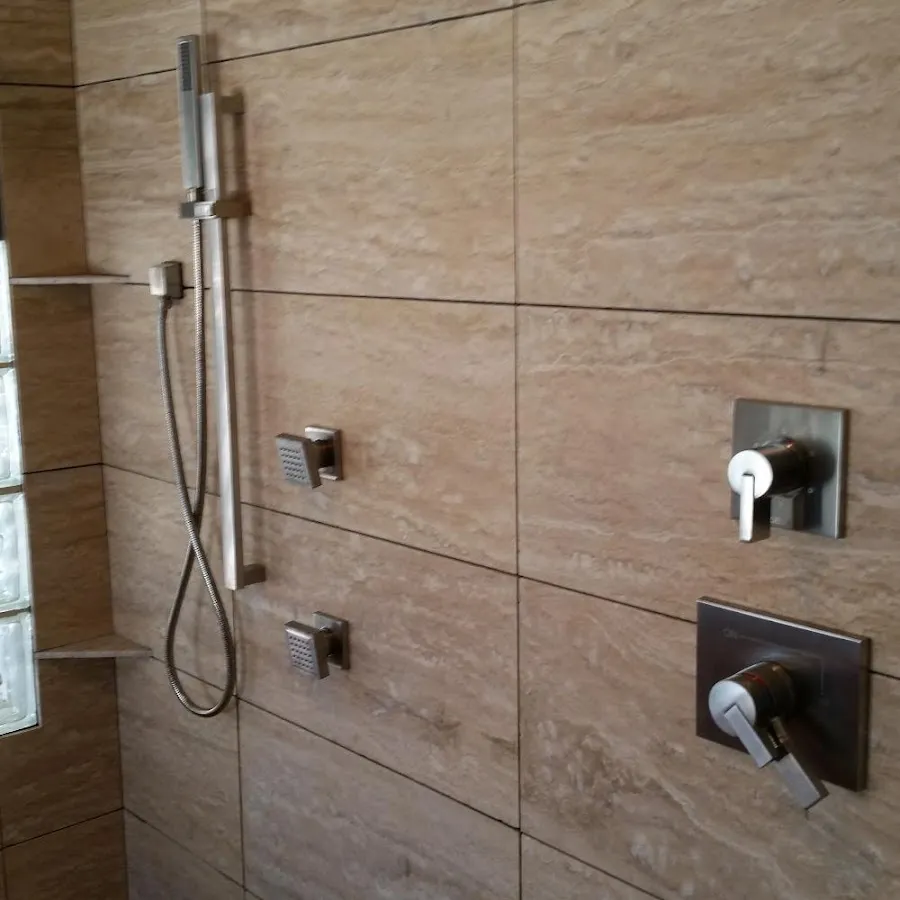 Shower fixture installation for Water Heater Replacement in Michigan City